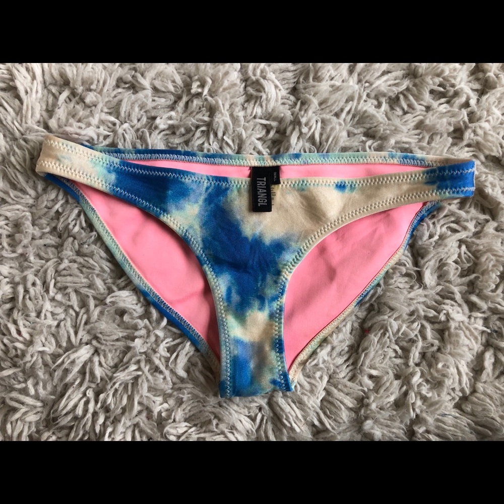 triangl blue marble bikini bottoms